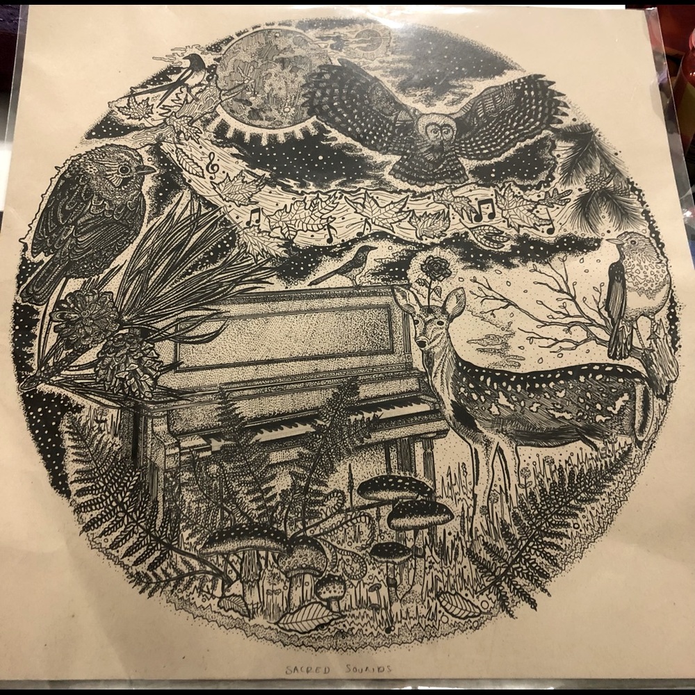 Original Illustration of “Sacred Sounds” signed and numbered by A. Southworth.